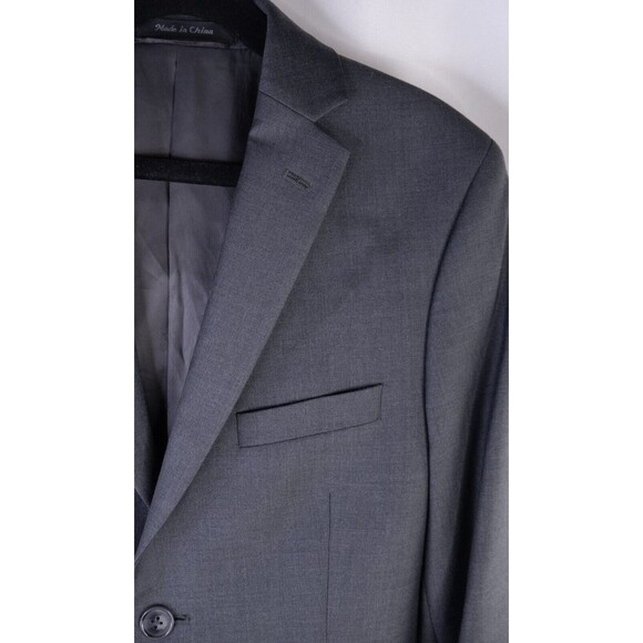 Hart Schaffner Marx Wool Blazer Jacket Kids Boys Gray Solid Lined Size 12 - Picture 5 of 14